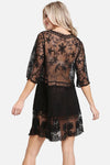 Floral Lace Beach Cover Up