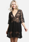 Floral Lace Beach Cover Up