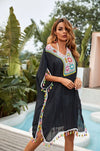 The Beach Company - Shop for ladies beachwear online - Tassel Trim Side Split Cover Up - Resort cover up dress for women - trendy beach dresses for ladies