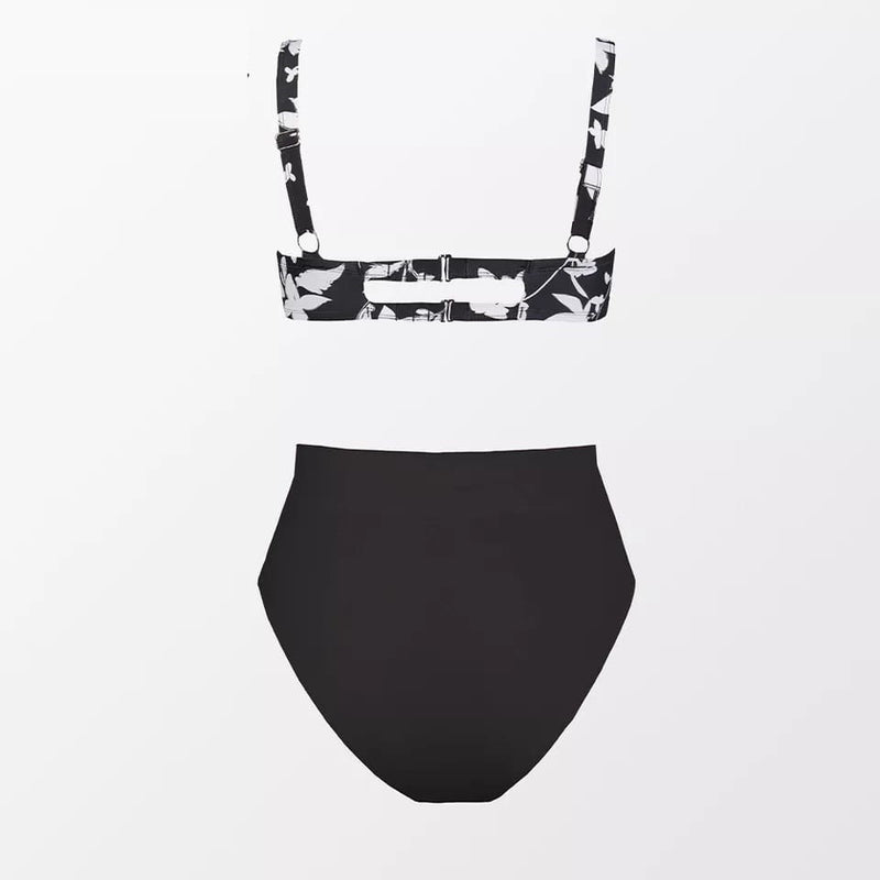 Retro Underwired Plus Size High Waist Bikini Set by The Beach Company